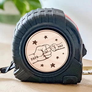 Strong Hands, Stronger Bonds - Family Personalized Custom Tape Measure - Father's Day, Gift For Dad, Grandpa