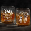 Happy Father’s Day To My Treat Dealer - Dog Personalized Custom Whiskey Glass - Father's Day, Gift For Pet Owners, Pet Lovers