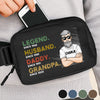 A Legacy In Motion - Family Personalized Custom Crossbody & Waist Bag - Father's Day, Gift For Dad, Grandpa