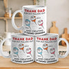 Greatness Came From One Risky Move - Family Personalized Custom Mug - Father's Day, Gift For Dad