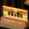 Your Love Lights Our World - Family Personalized Custom Acrylic Letters 3D LED Night Light - Father's Day, Gift For Dad, Grandpa