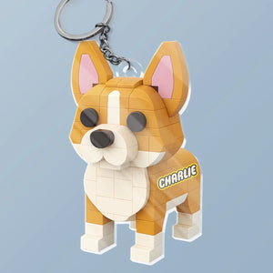 Custom Photo Tiny But Mighty - Dog & Cat Personalized Custom Shaped Acrylic Keychain - Gift For Pet Owners, Pet Lovers
