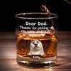 Loyalty Comes In Fur - Dog Personalized Custom Whiskey Glass - Father's Day, Gift For Pet Owners, Pet Lovers
