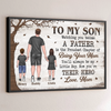 Now You Are Their Hero - Family Personalized Custom Horizontal Poster - Father's Day, Gift For Son