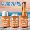 Custom Photo Cheers To Chaos - Family Personalized Custom Leather Can Cooler - Father's Day, Gift For Family Members, Dad, Grandpa