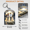 Forever My Husband, Always My Angel - Memorial Personalized Custom Shaped Acrylic Keychain - Father's Day, Sympathy Gift For Couple, Husband Wife, Family Members