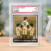 Daddy's Dream Team - Family Personalized Custom Rectangle Shaped Acrylic Plaque - Father's Day, Gift For Dad, Sport Lovers, Sport Players