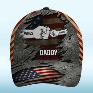 Together We Fight - Family Personalized Custom Hat, All Over Print Classic Cap - Father's Day, Gift For Dad, Grandpa