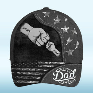 Together We Stand, Fist By Fist - Family Personalized Custom Hat, All Over Print Classic Cap - Father's Day, Gift For Dad, Grandpa