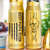 Dad Fueled By Love - Family Personalized Custom Bullet Tumbler - Father's Day, Gift For Dad, Grandpa