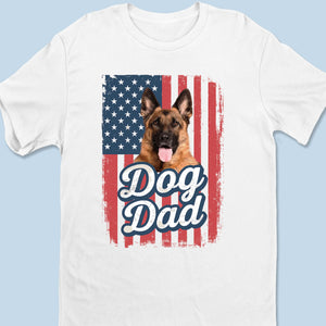 Custom Photo Home Is Wherever My Dog Dad Is - Dog Personalized Custom Unisex T-shirt, Premium T-shirt, Hoodie - Father's Day, Gift For Dad, Pet Owners, Pet Lovers