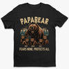 Papa Bear Mode, Always On - Family Personalized Custom Unisex T-shirt, Premium T-shirt, Hoodie - Father's Day, Gift For Dad, Grandpa
