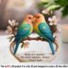 Lovebirds For Life - Couple Personalized Custom Acrylic Plaque Custom Shape - Gift For Husband Wife, Anniversary