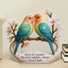 Lovebirds For Life - Couple Personalized Custom Acrylic Plaque Custom Shape - Gift For Husband Wife, Anniversary