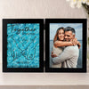 Custom Photo Together Forever - Couple Personalized Custom Double Frame Flower Shadow Box - Gift For Husband Wife, Anniversary