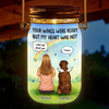 Until Our Paths Cross Again - Memorial Personalized Custom Solar Jar Lantern - Sympathy Gift For Pet Owners, Pet Lovers