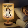 Custom Photo Until We Meet Again - Memorial Personalized Custom Linen Bedside Table Lamp - Sympathy Gift For Pet Owners, Pet Lovers