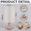 Custom Photo I'm Always With You - Memorial Personalized Custom Linen Bedside Table Lamp - Sympathy Gift For Family Members