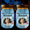 Custom Photo Your Light Still Shines - Memorial Personalized Custom Solar Jar Lantern - Sympathy Gift For Family Members