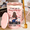 Always On My Mind - Couple Personalized Custom 14oz Marble Mug - Gift For Husband Wife, Anniversary