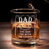 Legend Of The Family - Family Whiskey Glass - Gift For Dad, Grandpa
