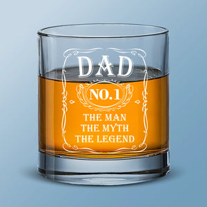 Legend Of The Family - Family Whiskey Glass - Gift For Dad, Grandpa