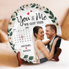 Custom Photo You And Me Always - Couple Personalized Custom Ceramic Plate - Gift For Husband Wife, Anniversary