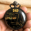 Forever Your Little Girl - Family Personalized Custom Pocket Watch - Father's Day, Gift For Dad, Grandpa