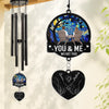 Custom Wind Chime With Acrylic Charms - Personalized Anniversary Wedding Gifts For Husband And Wife, Him And Her - Forever Your Plus One