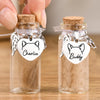 Custom Pet Fur Keepsake Jar - Personalized Pet Memorial Sympathy Gifts For Dogs, Cats - Gone But Not Forgotten