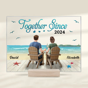 Custom Acrylic Plaque With Stand - Personalized Anniversary Wedding Gifts For Husband And Wife, Him And Her - Every Road Led Me Here