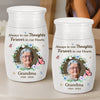Custom Photo Decorative Urn - Personalized Memorial Sympathy Gifts For Loss Of Mom, Dad - Always In Ours Thoughts