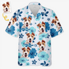 Custom Photo Unisex Tropical Hawaiian Aloha Shirt - Personalized Summer Vacation And Travel Gifts For Dog Cat Lovers, Dog Dad And Mom, Cat Owners - Beach Bum With My Pup