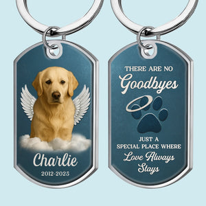 Custom Photo Keychain - Personalized Pet Memorial Gifts For Dogs, Cats - My Guardian Angel
