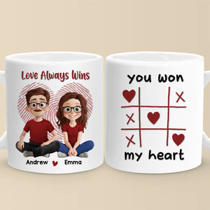Mug personnalisé - Cadeaux d'anniversaire de mariage personnalisés pour mari et femme, lui et elle - Mon bonheur pour toujours