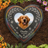 Custom Photo Heart Shaped Memorial Stone - Personalized Pet Memorial Gifts For Dogs, Cats - Heart Full Of Memories