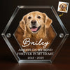 Custom Photo Pet Fur Keepsake - Personalized Pet Memorial Gifts For Dogs - Always In My Heart