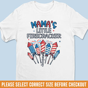 Custom Unisex T-shirt, Premium T-shirt, Hoodie - Personalized 4th Of July Gifts For Mom, Grandma - Spark Joy With Tiny Firecrackers