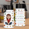 Custom Kid Water Bottle - Personalized Back To School Gifts For Kids - School Days, Cool Sips