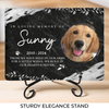 Custom Photo Don’t Cry For Me When I'm Gone - Memorial Personalized Custom Rectangle Shaped Stone With Stand - Sympathy Gift For Pet Owners, Pet Lovers