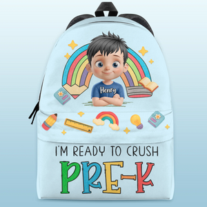 Custom Kids Backpack - Personalized Back To School Gifts For Kids - Ready To Learn Big Things