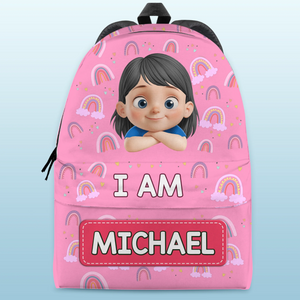 Custom Kids Backpack - Personalized Back To School Gifts For Kids - Eat, Play, Build, Repeat