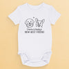 Custom Baby Onesie - Personalized Baby Shower, Gender Reveal Gifts For New Moms, New Dads, New Parents, Dog Dad And Mom - Newbie On The Dog Squad