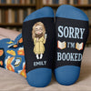Custom Crew Socks - Personalized Bookish Gifts For Book Lovers, Bookworms, Readers - Bookworm On Break