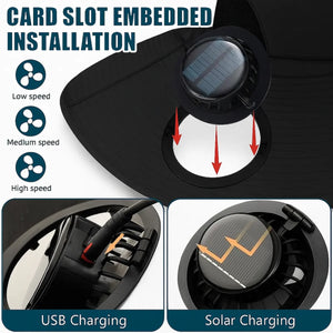 Custom Hat With Fans Solar Power - Personalized Garden Gifts For Gardeners - Crazy Plant Lady Vibes