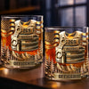 Custom 11oz Whiskey Glass - Personalized Funny Gifts For Best Friends, Family, Coworker, Work Bestie - Toast To Courage And Valor