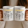 Custom Mug - Personalized Birthday Gifts For Dad, Grandpa - Grandpa Belongs To Kids