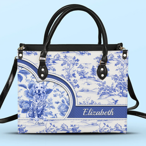 Custom Leather Handbag - Personalized Birthday Gifts For Dog Lovers, Dog Dad And Mom - Chic Days, Pet Ways