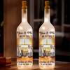 Custom Bottle Lamp - Personalized Anniversary Wedding Gifts For Husband And Wife, Him And Her - Cherished Moments From Start To End