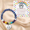 Custom Rainbow Bridge Bracelet - Personalized Pet Memorial Gifts For Dogs And Cats - Waiting At The Rainbow Bridge